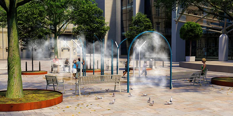 Mobilier urbain - Brumisation urbaine
