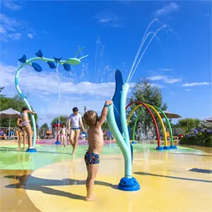 Splashpad, une aire de jeux aquatiques immersive sans profondeur d’eau