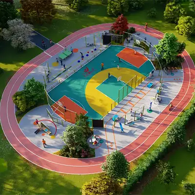 Fabricant city stade, terrain multisport