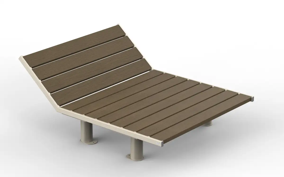 BAIN DE SOLEIL PLURIEL  - 2 places, ref AS_PLUR_BOIS_P_BS_144_K