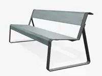 Banc LA SUPERFINE sans accoudoirs, 195cm - Coloris HPL Postforming Patina