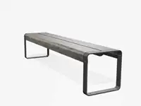 Banquette LA SUPERFINE, 195cm - Coloris HPL Postforming Fumo