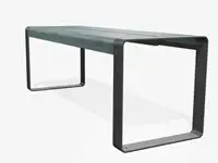 Table haute LA SUPERFINE, 195cm - Coloris HPL Postforming Patina