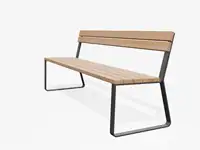 Banc HENRY, sans accoudoirs, 194cm - Mélèze non traité