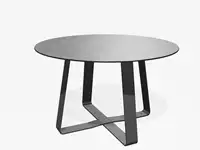 TABLE BASSE HOT DOT - Coloris HPL Cloudy Gris