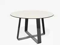 TABLE BASSE HOT DOT - Coloris HPL Solid Blanc