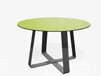 TABLE BASSE HOT DOT - Coloris HPL Néon Vert