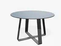 TABLE BASSE HOT DOT - Coloris HPL Bleu pâle