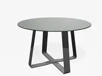 TABLE BASSE HOT DOT - Coloris HPL Pétrole pâle