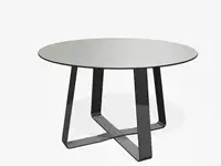 TABLE BASSE HOT DOT - Coloris HPL Solid Cloud