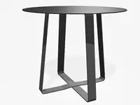 TABLE HAUTE HOT DOT - Coloris HPL Cloudy Anthracite