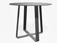 TABLE HAUTE HOT DOT - Coloris HPL Solid Anthracite