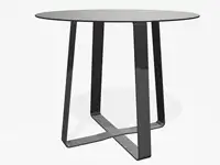 TABLE HAUTE HOT DOT - Coloris HPL Solid Gris