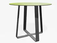 TABLE HAUTE HOT DOT - Coloris HPL Néon Vert