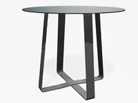 TABLE HAUTE HOT DOT - Coloris HPL Pétrole foncé