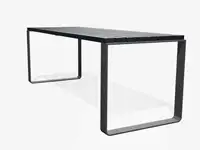 Table haute MAYFIELD, 198cm - Mélèze avec lasure couvrante Gris Graphite