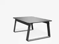 Table basse SUPERFLY 100cm - Coloris HPL Cloudy Anthracite