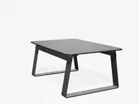 Table basse SUPERFLY 100cm - Coloris HPL Solid Anthracite