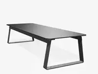 Table basse SUPERFLY 200cm - Coloris HPL Cloudy Anthracite