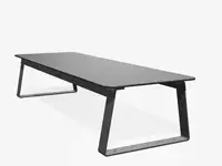 Table basse SUPERFLY 200cm - Coloris HPL Solid Anthracite