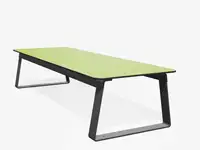 Table basse SUPERFLY 200cm - Coloris HPL Néon Vert