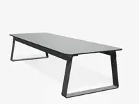 Table basse SUPERFLY 200cm - Coloris HPL Pétrole pâle