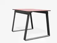Table haute SUPERFLY 100cm - Coloris HPL Néon Rouge