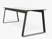 Table haute SUPERFLY 200cm - Coloris HPL Solid Blanc