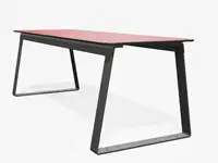 Table haute SUPERFLY 200cm - Coloris HPL Néon Rouge