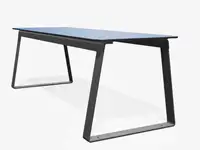 Table haute SUPERFLY 200cm - Coloris HPL Néon Bleu