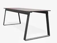 Table haute SUPERFLY 200cm - Coloris HPL Rouge foncé