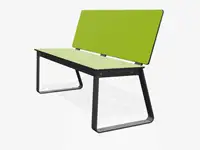 Banc BIBI sans accoudoirs, 130cm - Coloris HPL Néon Vert