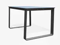 Table BIBI 130cm - Coloris HPL Néon Bleu