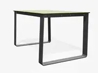 Table BIBI 130cm - Coloris HPL Néon Vert