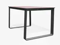 Table BIBI 130cm - Coloris HPL Rouge pâle