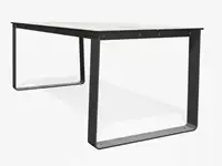 Table BIBI 200cm - Coloris HPL Solid Blanc