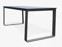 Table BIBI 200cm - Coloris HPL Néon Bleu