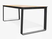 Table BIBI 200cm - Coloris HPL Néon Jaune