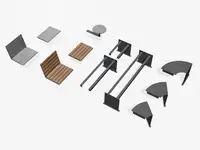 TABLETTE GO - Coloris HPL Cloudy Gris