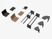 TABLETTE GO - Coloris HPL Solid Anthracite