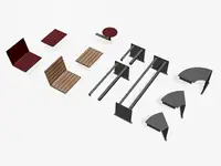 TABLETTE GO - Coloris HPL Rouge foncé