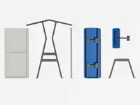 ASSISES ROOFUS - 3 - Coloris HPL Néon Bleu