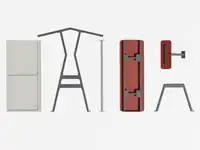 ASSISES ROOFUS - 3 - Coloris HPL Rouge pâle