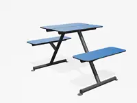 TABLE PIQUE-NIQUE FOUR & MORE  - Coloris HPL Néon Bleu