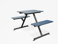 TABLE PIQUE-NIQUE FOUR & MORE  - Coloris HPL Bleu foncé