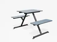 TABLE PIQUE-NIQUE FOUR & MORE  - Coloris HPL Bleu pâle