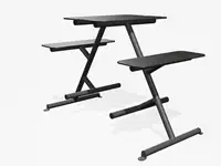TABLE PIQUE-NIQUE HAUTE FOUR & MORE  - Coloris HPL Cloudy Anthracite