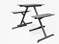 TABLE PIQUE-NIQUE HAUTE FOUR & MORE  - Coloris HPL Cloudy Gris