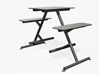 TABLE PIQUE-NIQUE HAUTE FOUR & MORE  - Coloris HPL Solid Gris