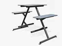 TABLE PIQUE-NIQUE HAUTE FOUR & MORE  - Coloris HPL Bleu pâle